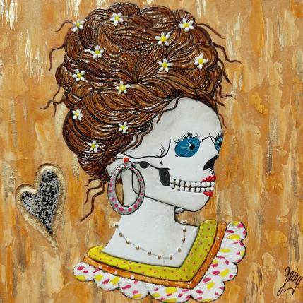 Painting MUJER BELLA by Geiry | Painting Figurative Wood Pop icons, Portrait