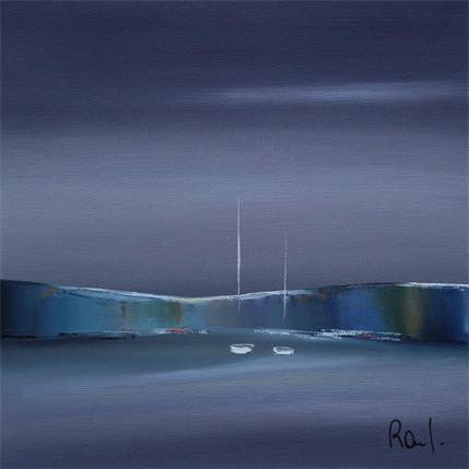 Peinture Horizon marin 40 par Roussel Marie-Ange et Fanny | Tableau Figuratif Huile Marine