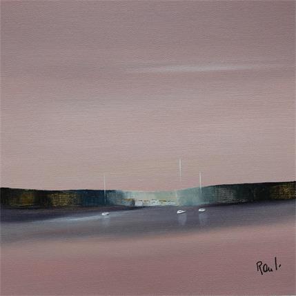 Peinture Emotions paisibles 40 par Roussel Marie-Ange et Fanny | Tableau Figuratif Huile Marine