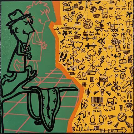 Peinture Mister minute par Belladone | Tableau Pop-art Acrylique Icones Pop