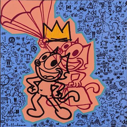 Painting Mr Dewey by Belladone | Painting Pop-art Acrylic Pop icons