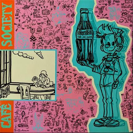 Peinture Café society par Belladone | Tableau Pop-art Acrylique Icones Pop
