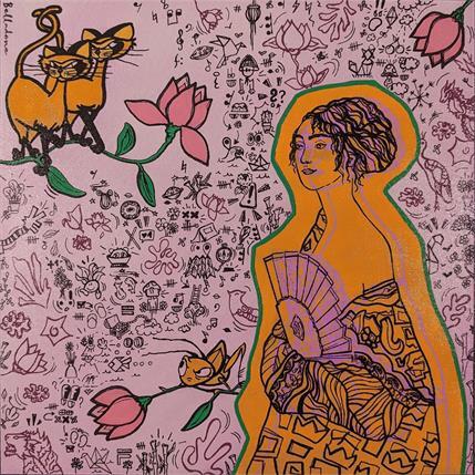 Peinture L'éventail par Belladone | Tableau Pop-art Acrylique Icones Pop