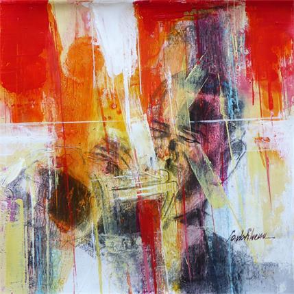 Painting Jazz Band by Silveira Saulo | Painting Figurative Acrylic