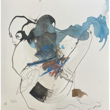 Peinture Mes surprises par YO&CO | Tableau Figuratif Encre Minimaliste, Nu