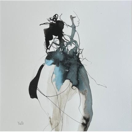 Peinture Notre horizon par YO&CO | Tableau Figuratif Encre Minimaliste, Nu