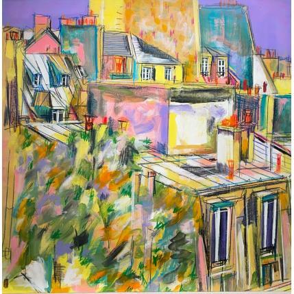 Peinture Charme saisonnier par Anicet Olivier | Tableau Figuratif Acrylique Urbain