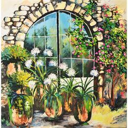 Pintura Menerbe por Laura Rose | Pintura Figurative Oil Landscapes