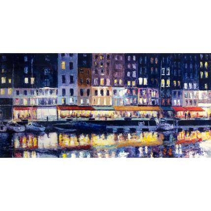 Peinture Couleurs Honfleur par Rigaux Régis | Tableau Figuratif Huile Marine