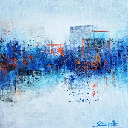 Peinture Blue dream par Coupette Steffi | Tableau Figuratif Acrylique Urbain