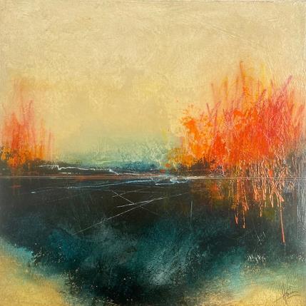 Painting Abstraction # 123 by Hévin Christian | Painting Abstract Wood Minimalist