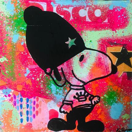 Peinture Snoopy london  par Kikayou | Tableau Pop-art Graffiti Icones Pop