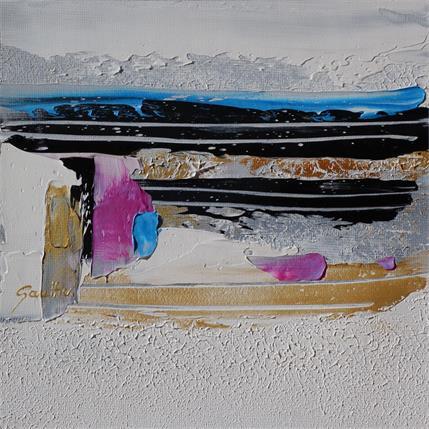 Peinture Jour polaire par Gaultier Dominique | Tableau Abstrait Huile Minimaliste