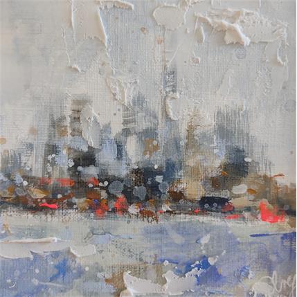 Peinture Manhattan view 2 par Solveiga | Tableau Figuratif Acrylique Urbain