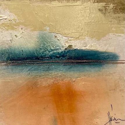 Pintura Abstraction #8698 por Hévin Christian | Pintura Abstract Wood Minimalist