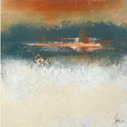 Gemälde Abstraction #8656 von Hévin Christian | Gemälde Abstrakt Holz Minimalistisch