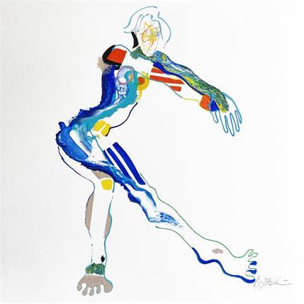 Peinture Half round leg par Cressanne | Tableau Figuratif Acrylique Nu