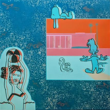 Peinture D'amûre et d'eau fresh! par Belladone | Tableau Pop-art Acrylique Icones Pop