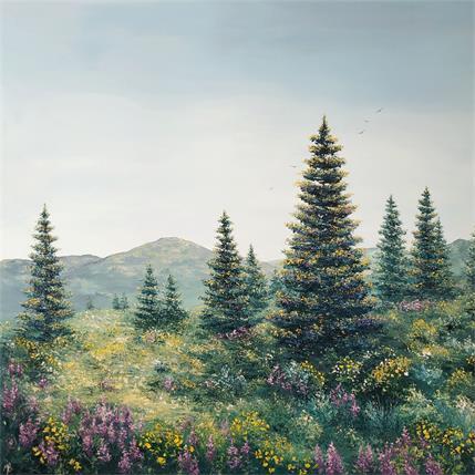 Peinture Nature sauvage par Blandin Magali | Tableau Figuratif Huile Paysages