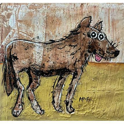 Painting Coyote by Maury Hervé | Painting Raw art Animals, Pop icons