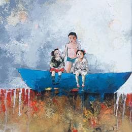 Pintura S.30 por Abiy | Pintura Figurative Oil Life style