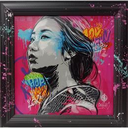 Pintura Geisha por Sufyr x Dashone | Pintura Street art Portrait
