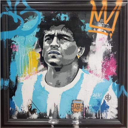 Peinture Diego par Sufyr x Dashone | Tableau Street Art Portraits