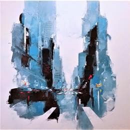 Pintura Morning NYC por Castan Daniel | Pintura Figurative Oil Urban