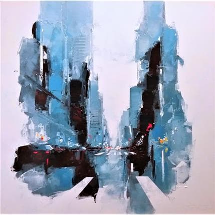 Peinture Morning NYC par Castan Daniel | Tableau Figuratif Huile Urbain