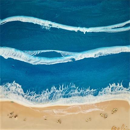 Peinture Carry par Aurélie Lafourcade painter | Tableau Figuratif Acrylique, Résine Marine, Minimaliste, Paysages