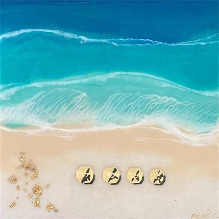 Peinture Gatseau par Aurélie Lafourcade painter | Tableau Figuratif Acrylique, Résine Marine, Minimaliste, Paysages