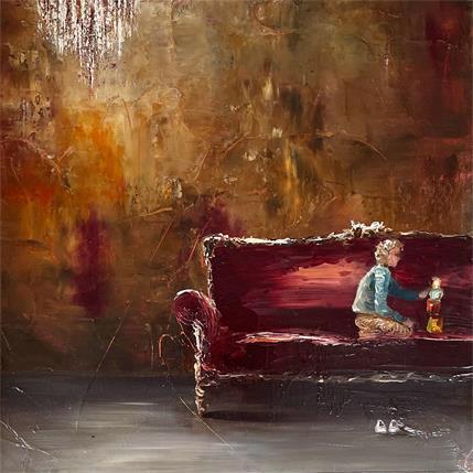 Gemälde s'occuper  von Vinnie | Gemälde Figurativ Öl Alltagsszenen