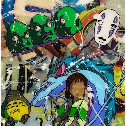 Painting Le dragon de Chihiro by Nathy | Painting Pop-art Acrylic Pop icons