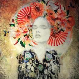 Peinture La diosa par Bofill Laura | Tableau Figuratif Acrylique, bois Portraits