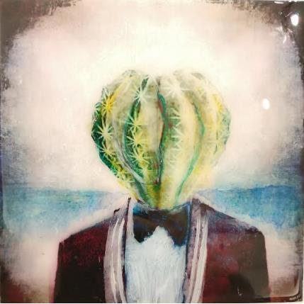 Peinture El plantado par Bofill Laura | Tableau Figuratif Acrylique, Bois Portraits