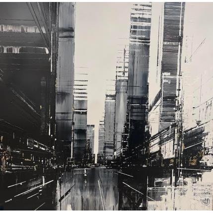 Painting Alpha by Rey Julien | Painting Figurative Acrylic, Cardboard Urban