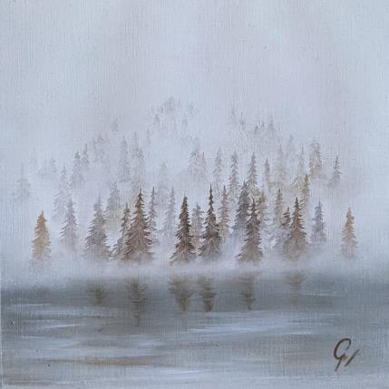 Peinture Brouillard par Pressac Clémence | Tableau Figuratif Huile Paysages