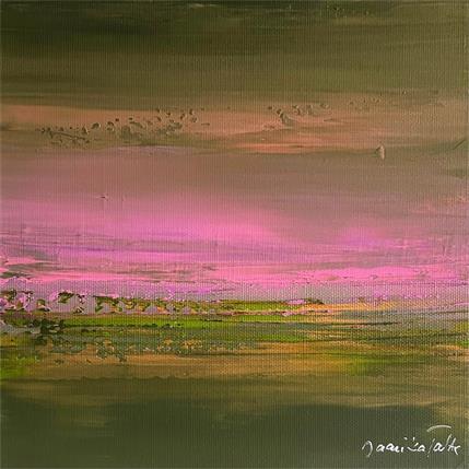 Peinture Pink par Talts Jaanika | Tableau Abstrait Acrylique Paysages
