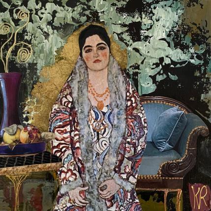 Peinture Analisa par Romanelli Karine | Tableau Figuratif Collage Portraits, Scènes de vie