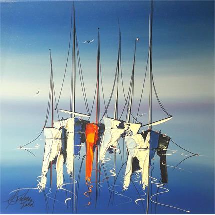 Gemälde Reflet de l'été von Fonteyne David | Gemälde Figurativ Acryl, Öl Marine