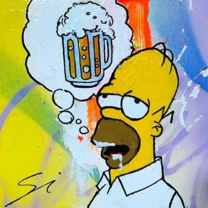 Gemälde dreaming a beer von Mestres Sergi | Gemälde Pop-Art Pop-Ikonen