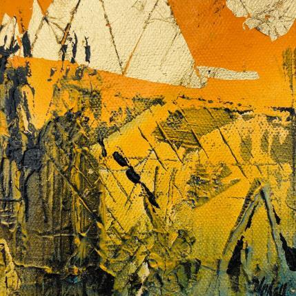 Peinture Golden cloud par Horea | Tableau Figuratif Huile Urbain