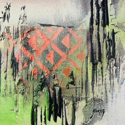 Peinture Vibrations 1 par Horea | Tableau Figuratif Huile Urbain