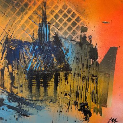 Peinture Stephansdom IV par Horea | Tableau Figuratif Huile Urbain