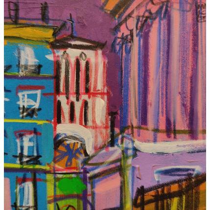 Peinture Le Palais par Anicet Olivier | Tableau Figuratif Acrylique Urbain