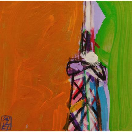 Peinture Occuper la colline (part 1) par Anicet Olivier | Tableau Figuratif Acrylique Urbain