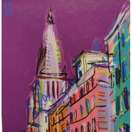 Gemälde Structure Lyonnaise von Anicet Olivier | Gemälde Figurativ Acryl Pop-Ikonen, Urban