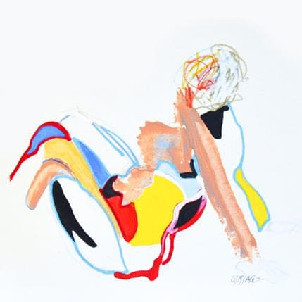 Peinture 5684 par Cressanne | Tableau Figuratif Acrylique Nu