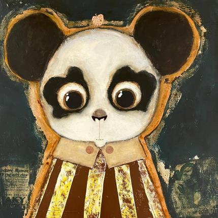 Peinture la petite fraise par Penaud Raphaëlle | Tableau Art naïf Acrylique