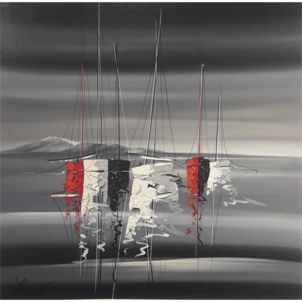 Pintura Avec toi cet été ce jour por Fonteyne David | Pintura Figurative Acrylic, Oil Marine